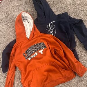 Longhorns Athletics Kids Orange and Navy Hoodies